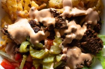 Burger Bowls with House Sauce and Ranch Fries Recipe