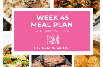 Weekly Meal Plan #45 | The Recipe Critic