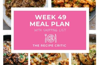 Weekly Meal Plan #49 | The Recipe Critic
