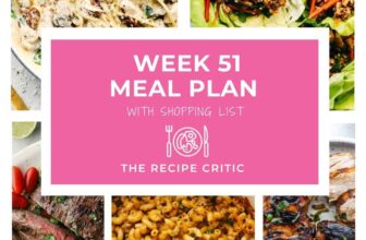 Weekly Meal Plan #51 | The Recipe Critic