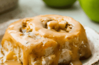 Caramel Apple Cinnamon Rolls with Homemade Caramel Glaze