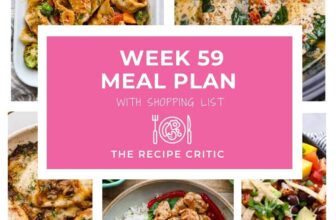 Weekly Meal Plan #59 | The Recipe Critic