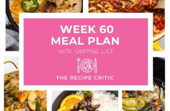 Weekly Meal Plan #60 | The Recipe Critic