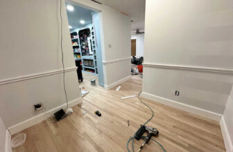 Adding Trim To The Bedroom Foyer Walls