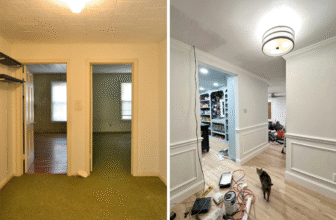 Foyer Trim Is Painted (Plus, A Little “Before” And “Progress” Comparison)