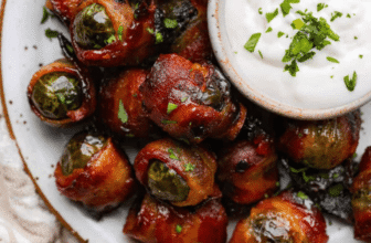 Bacon Wrapped Brussels Sprouts (Easy Holiday Appetizer)