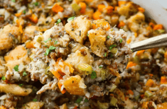 Sourdough Stuffing Recipe with Sausage and Fresh Herbs