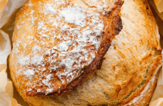 No-Knead 4 Ingredient Artisan Bread Recipe