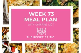 Weekly Meal Plan #73 | The Recipe Critic