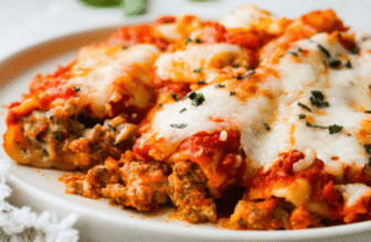 Sausage Manicotti Recipe with Ricotta and Marinara
