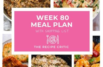Weekly Meal Plan #80 | The Recipe Critic