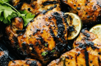 Grilled Honey Lime Cilantro Chicken Thighs Recipe